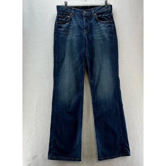 Lucky Brand Jeans Womens 4/27 Victory Rider Bootcut Stretch Medium Washed Blue - Picture 1 of 13